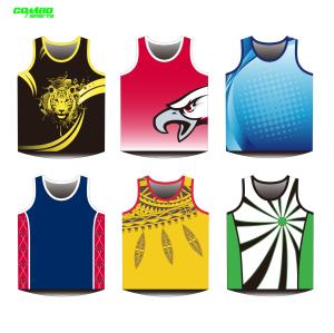 China Digital Sublimation Custom Running Singlets wholesale