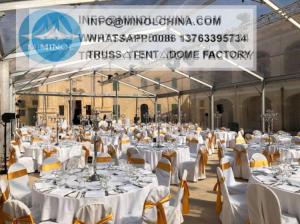 China Aluminum 6061-T6 Outdoor Wedding Tent With Transparent Roof wholesale