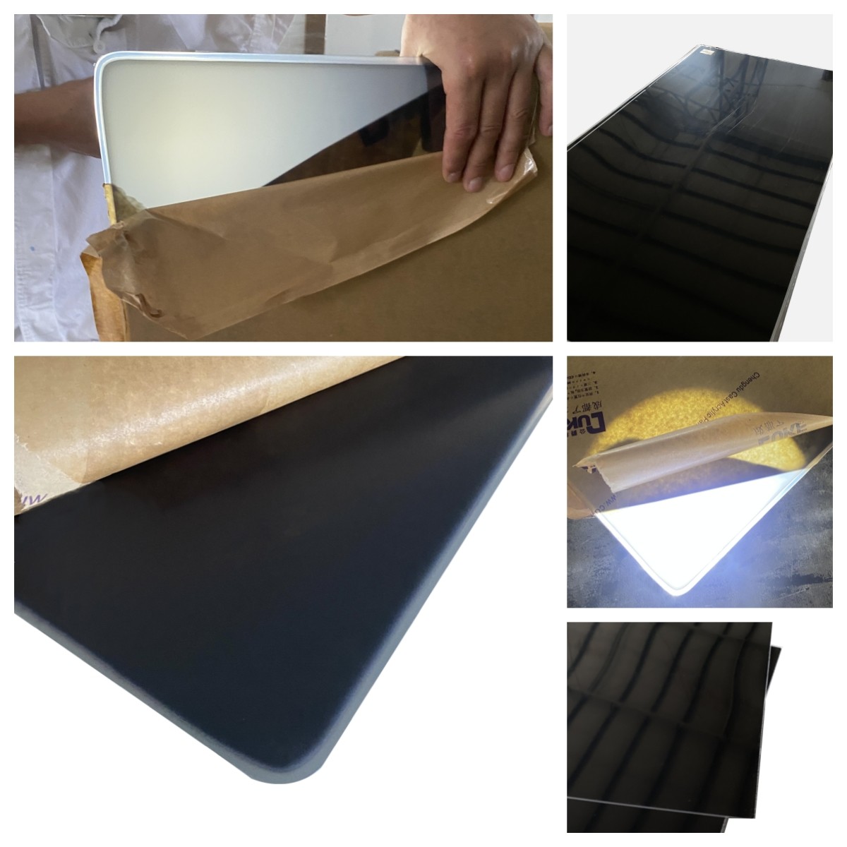 Uniform Light Plastic Acrylic Sign Black And White Night Sheet Outdoor Day Night Signage Board