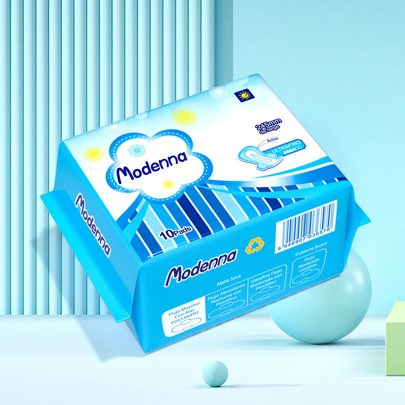 Organic Daily Use Sanitary Pads 240mm Cotton Natural Menstrual Pads