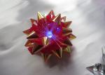Transparent LED Glowing gift ribbon flower bows with LED light for celebration