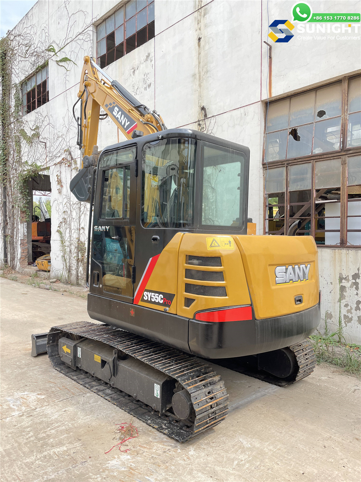 Small Excavator SY55C SY55U Digging Hydraulic Mining Machine 7ton Small Crawler Excavator