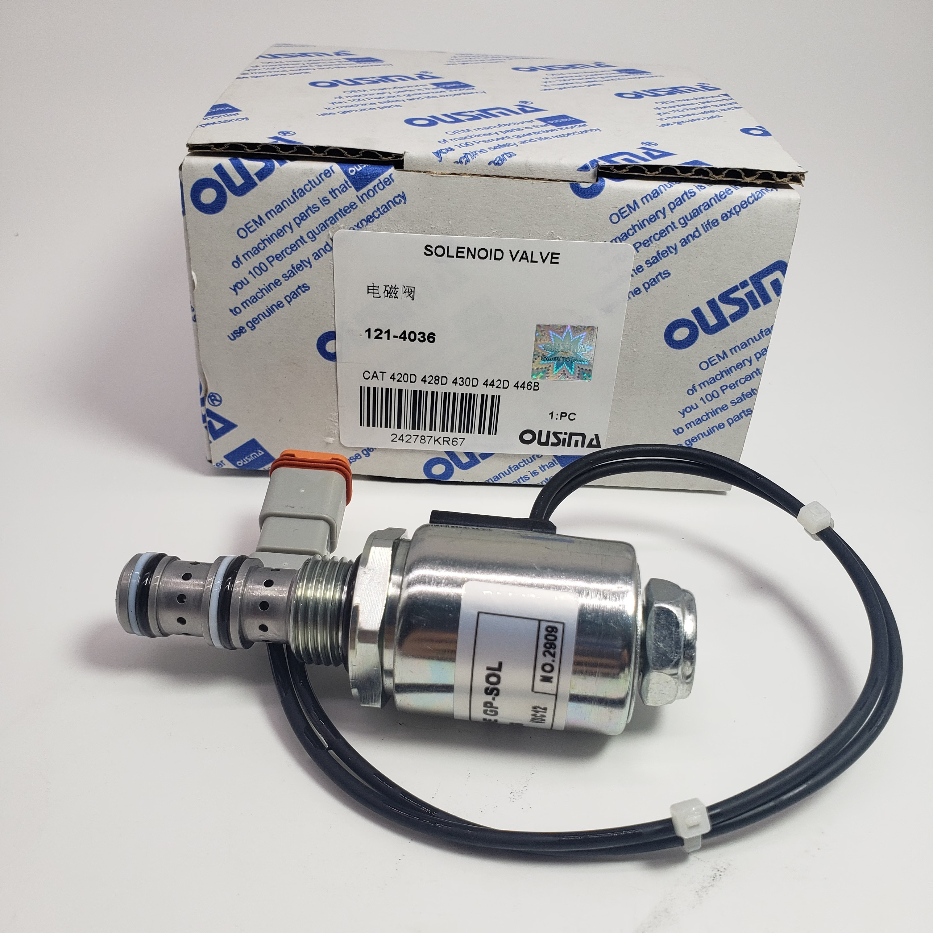 Solenoid Valve 121-4036 For CAT 416C 428C 438C 3054