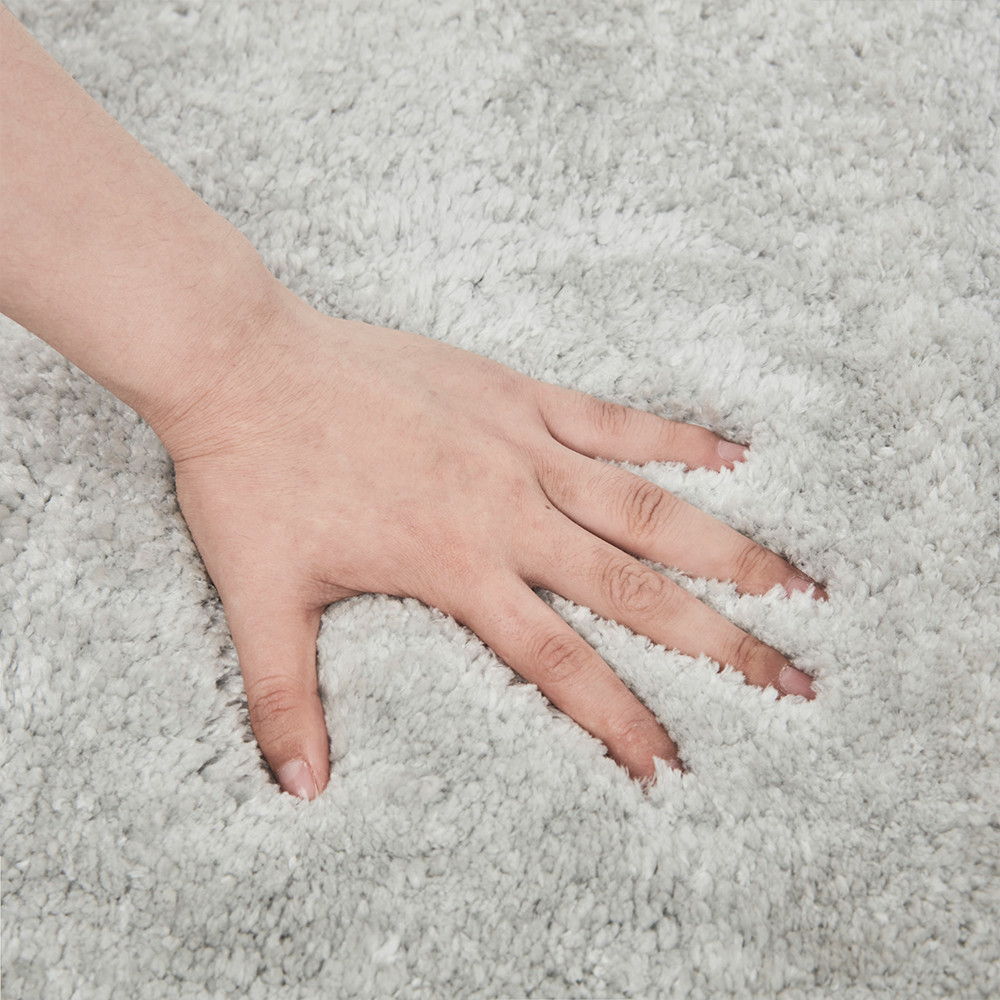 17X24 Inch Shaggy Bathroom Indoor Mats Anti Skid Absorbent Shower Bath Mat