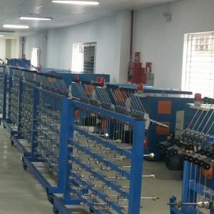 China Circle Coil Bunched Twisting Mini Conductor Cable Stranding Machine 300mm PLC wholesale