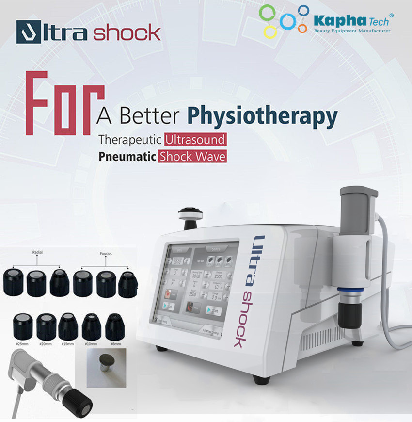 12 Heads Pneumatic Shockwave Therapy Machine For Ankle Sprain