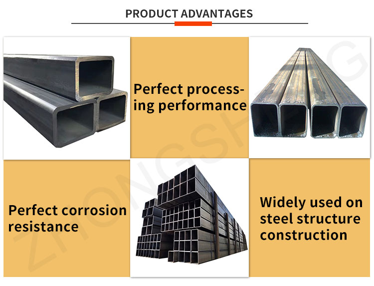 Chemical Fertilizer Pipe Perfect Processing Performance with 1.5 8.18 mm Thickness 12X12 2.5x2.5 Hot Dip Steel Square Tube