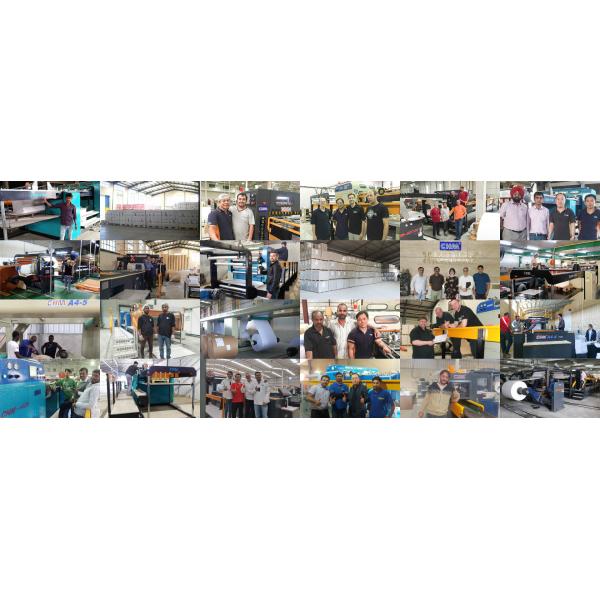 Kraft Paper Roll Cutting Machine Double Rotory sheeter machine INK JET Paper Roll To Roll Cutting Machine