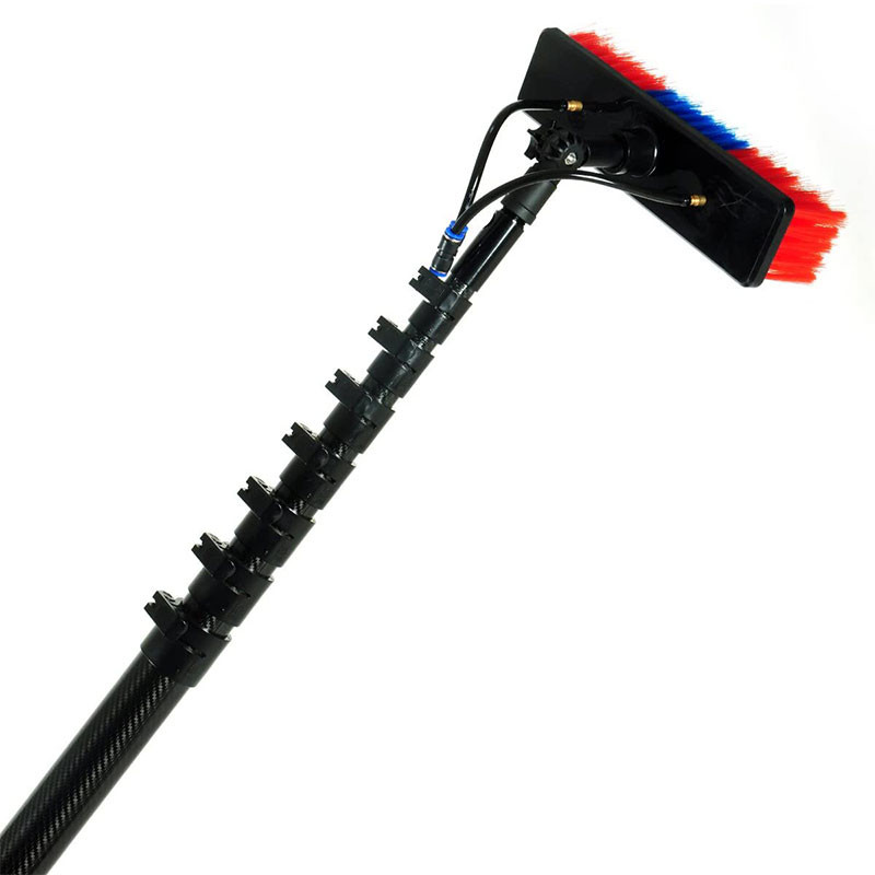 Straight Plain Glossy Carbon Fiber Telescopic Tubes Rolled Wrapping