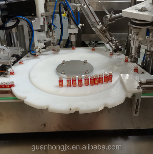 220V/380V 50HZ Voltage Speed Full Automatic Glass Ampoule Bottle Filling Capping Machine