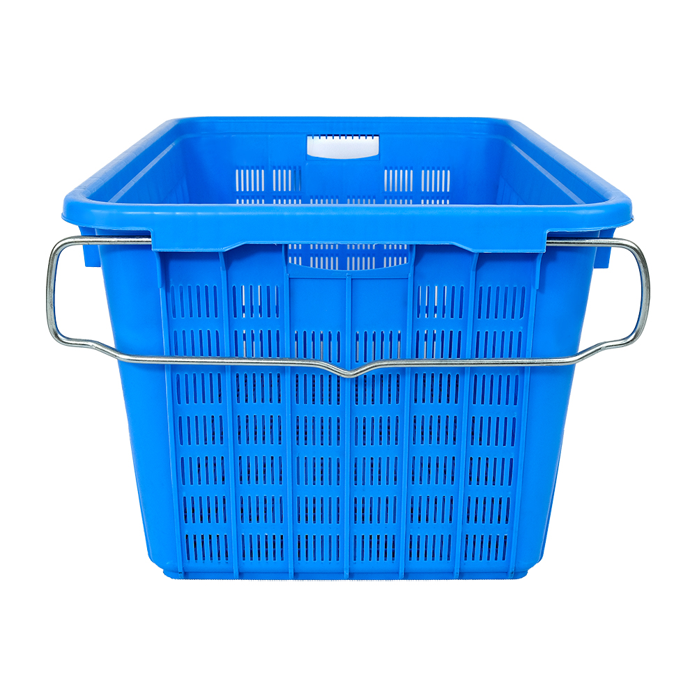 Plastic Moving Crate With Lid for Vegetable and Fruit in PP Blue Material