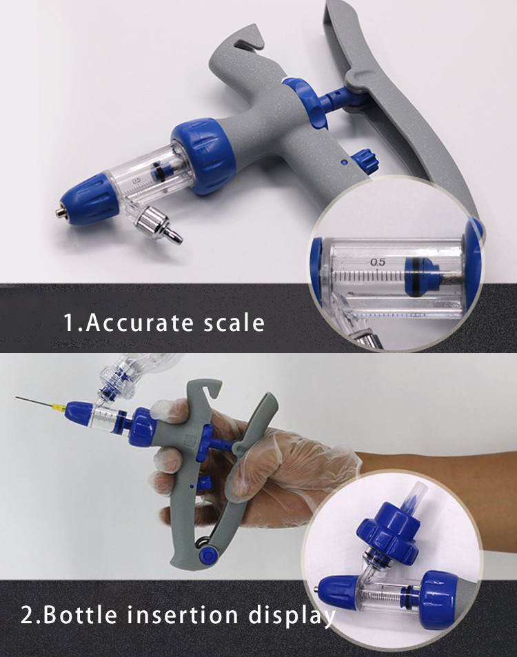 Pig Sheep Poultry Livestock Accessories 1ml 2ml 5ml Veterinary Injection Gun