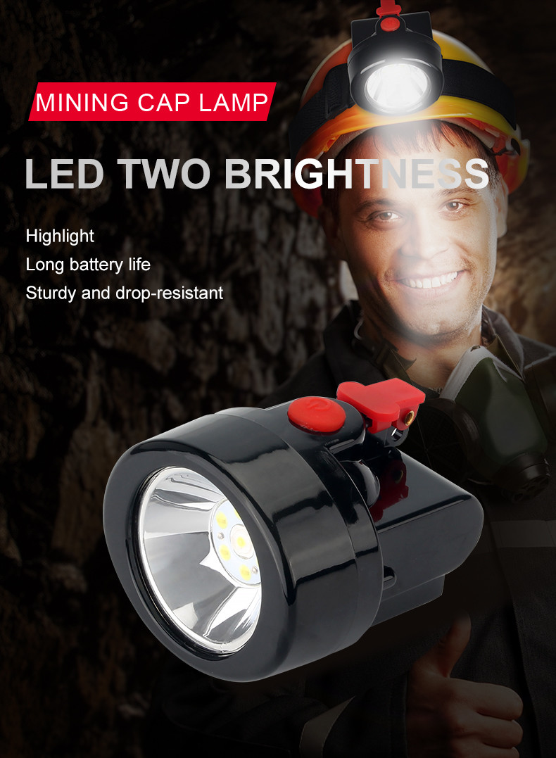 4000lux 1W Industrial Mining LED Head Light Source Safety Miner Headlamp
