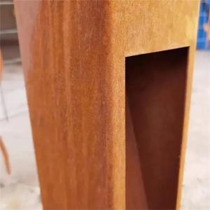 China Urban Decoration Led Lighting Boxes Corten Steel Rust wholesale