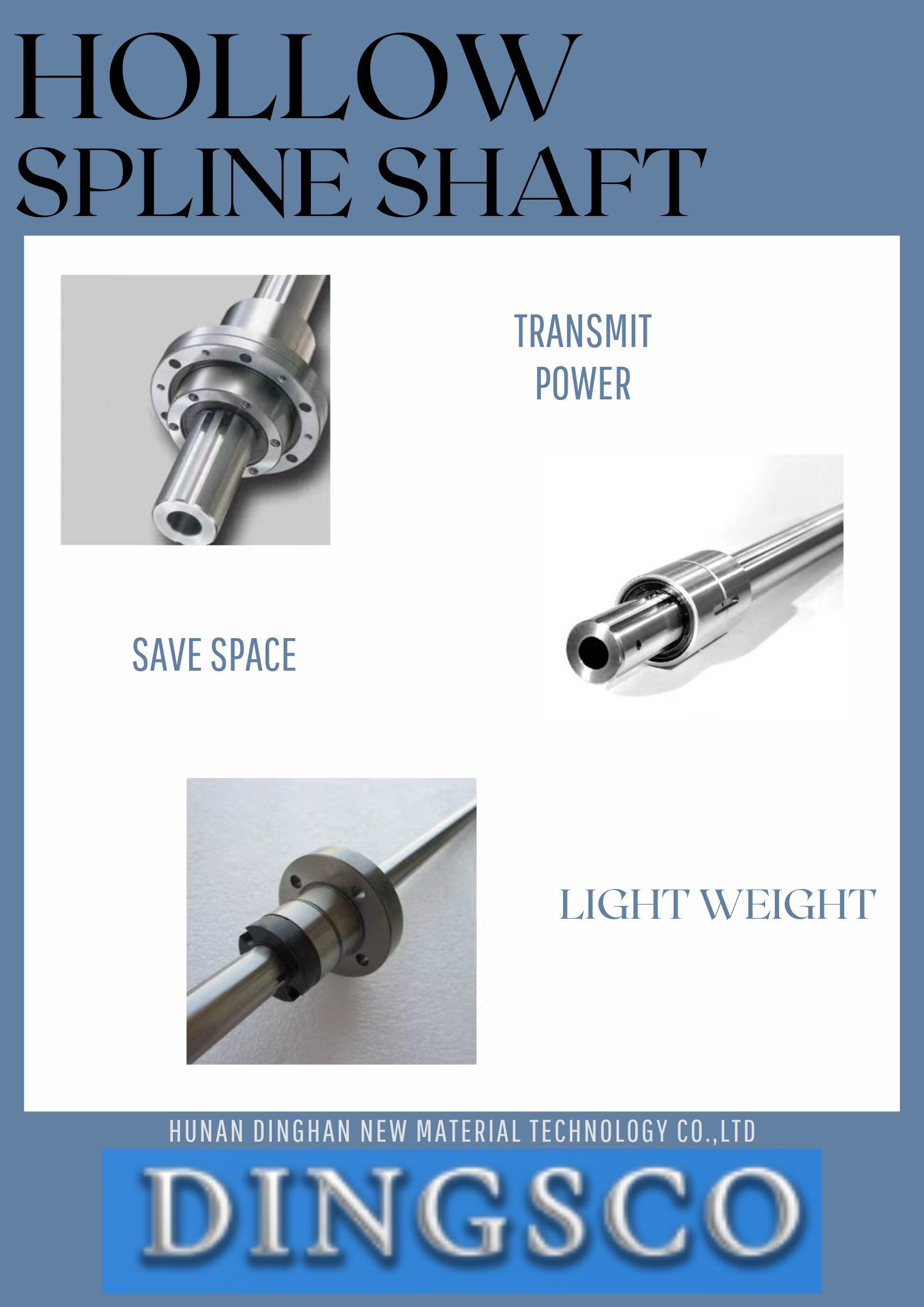 Hollow Spline Shaft Drive Linear Bearing Shaft Hollow Connecting Tube Ball Spline Shaft