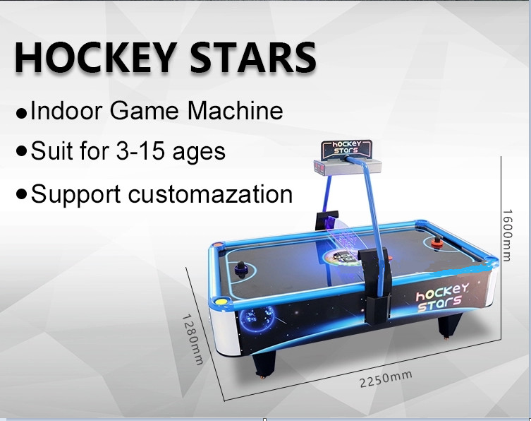Portable Stars Air Hockey Arcade Machine , Square Hockey Game Machine