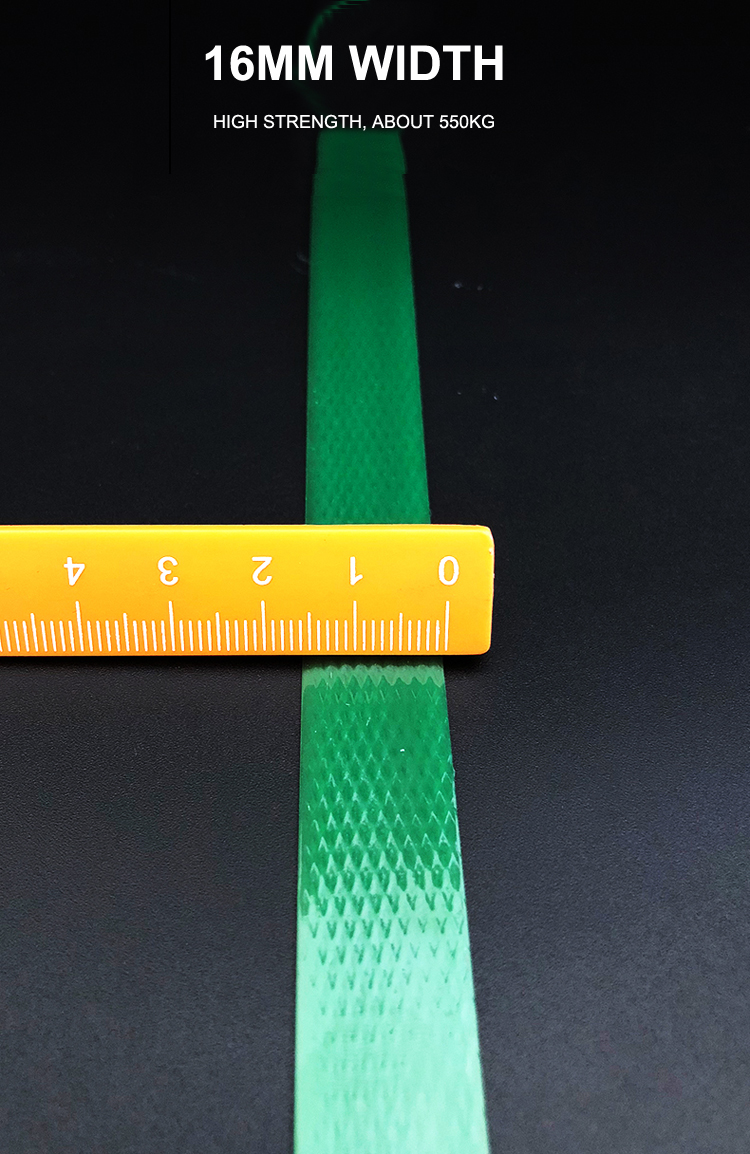 1608 Green Polyester Plastic Wire Steel Strapping Tape Packing Tape