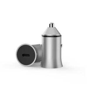 China Single Port Mini Aluminium Alloy Car 5V3A PD18W USB C PD Charger wholesale