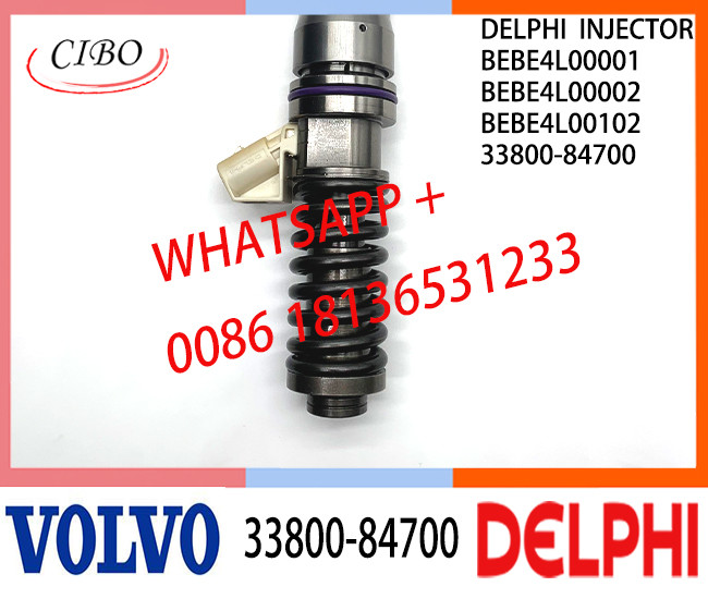 Fuel engine Diesel Injector 33800-84700 BEBE4L00001 BEBE4L00002 BEBE4L00102 E3.5 for HYUNDAI L ENGINE WITH EGR