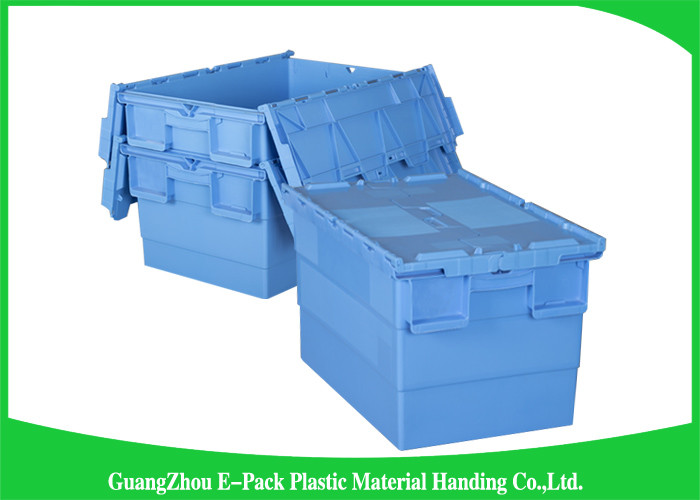 Warehouse Plastic Attached Lid Containers Transport Packaging Environmental Protection