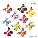 10Pcs Cartoon Birthday Card Surprise Flying Butterfly Change Freedom 4.5*3.9