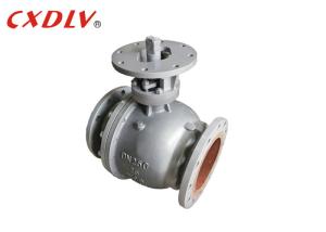 China DIN3357 2pcs Trunnion Mounted Ball Valve Worm Gear Operation wholesale