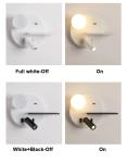 Bedside reading wall lamp acrylic ball USB wireless charger bedroom bed board