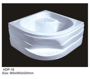 China Acrylic shower tray, shower basin,acrylic shower base HDP-16 wholesale