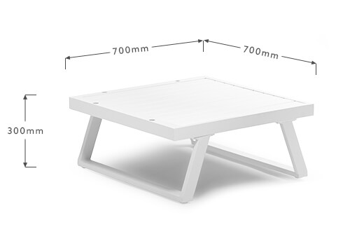 Aluminum Frame Patio Set AJUNION Modern Outdoor Furniture Daybed Sectional Lounge Set