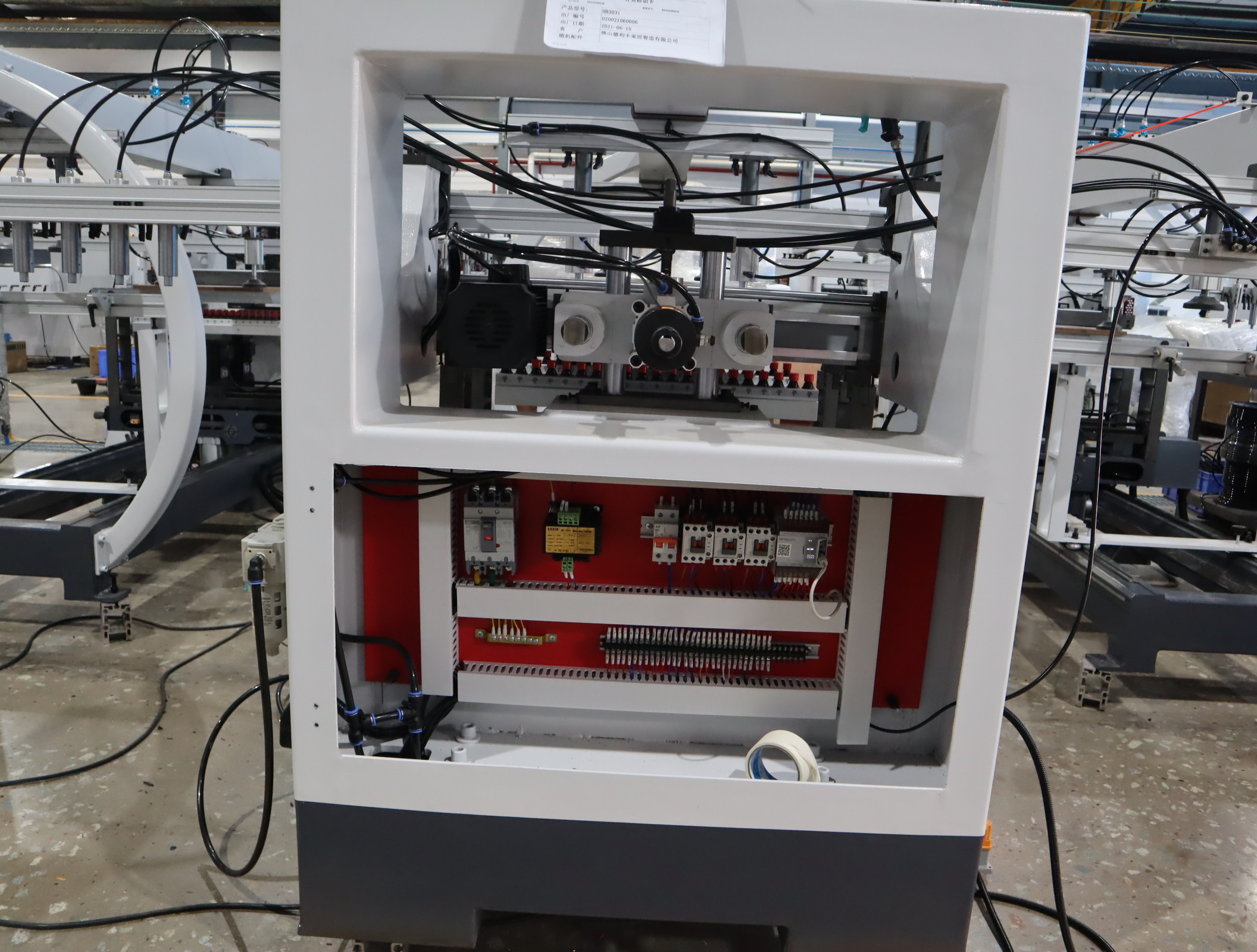 Multiple Head Type Horizontal Wood Drilling Machine Woodworking Boring Machine 70m Min