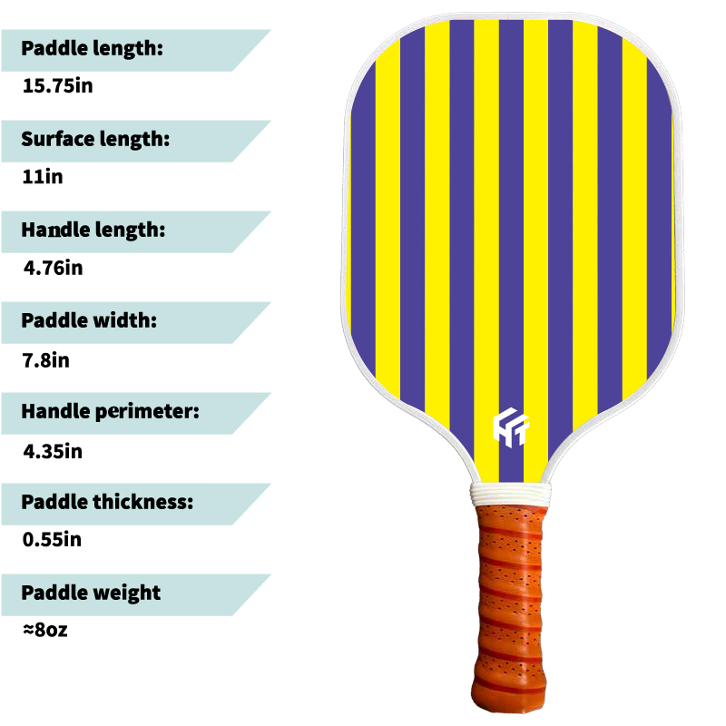 Professional Glass Fiber Pickleball Paddle with USAPA Approval and PP Honeycomb Core