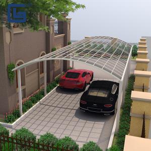China Windproof Aluminum Polycarbonate Carport PC Sheet Car Parking Shed wholesale