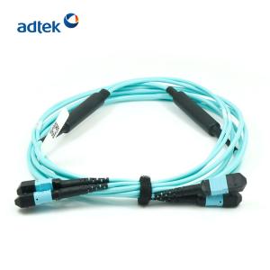 China MTP-MTP OM3 /OM4 24/48 Fibers 3M PVC/LSZH Aqua Trunk cable /Hybrid Cable /Breakout Cable wholesale