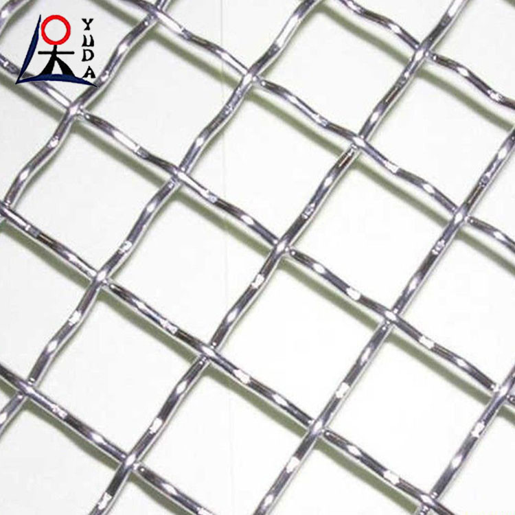 2.2 Mm Wire Diameter 304 Stainless Steel Crimped Wire Mesh Mine Screen Filter
