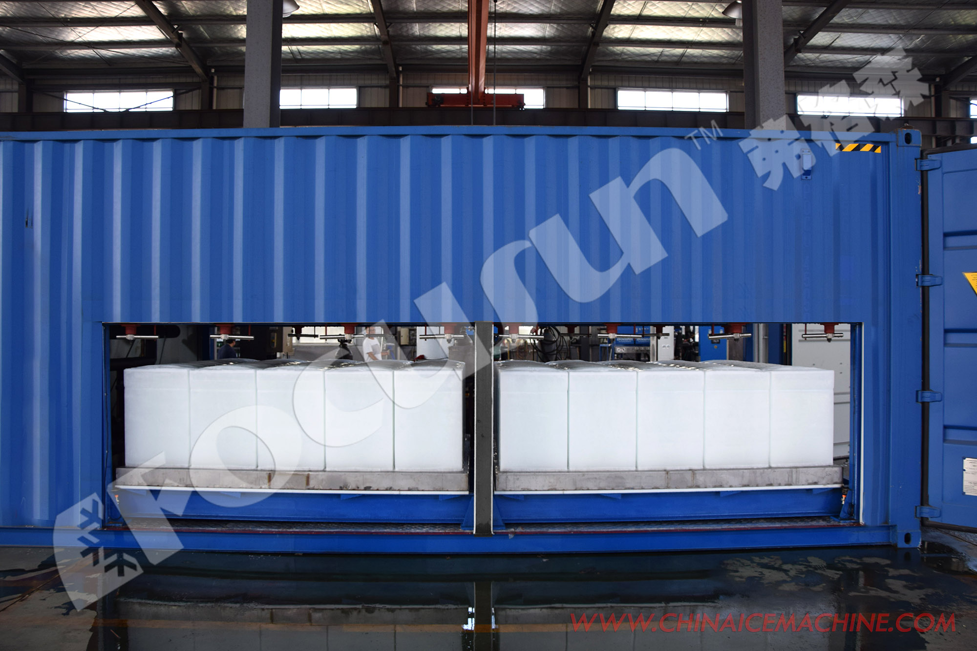 Germany Bitzer Compressor Type Flake Ice Maker for Fishing Vessels 10ton/day Capacity