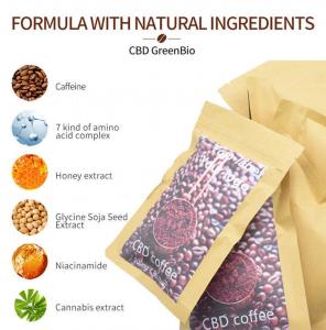 China Hemp Extract CBD Instant Coffee Powder Gluten Free Non GMO THC Free wholesale