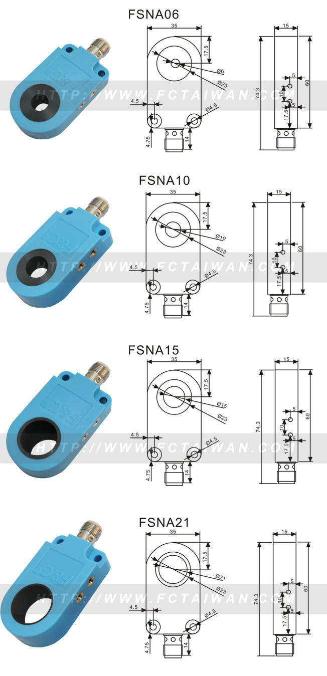 NPN PNP Normally Open Proximity Sensor For Packaging Machine