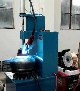 China DC 600V LPG Cylinder Production Line LPG Gas Cylinder Seat Welding Machine wholesale