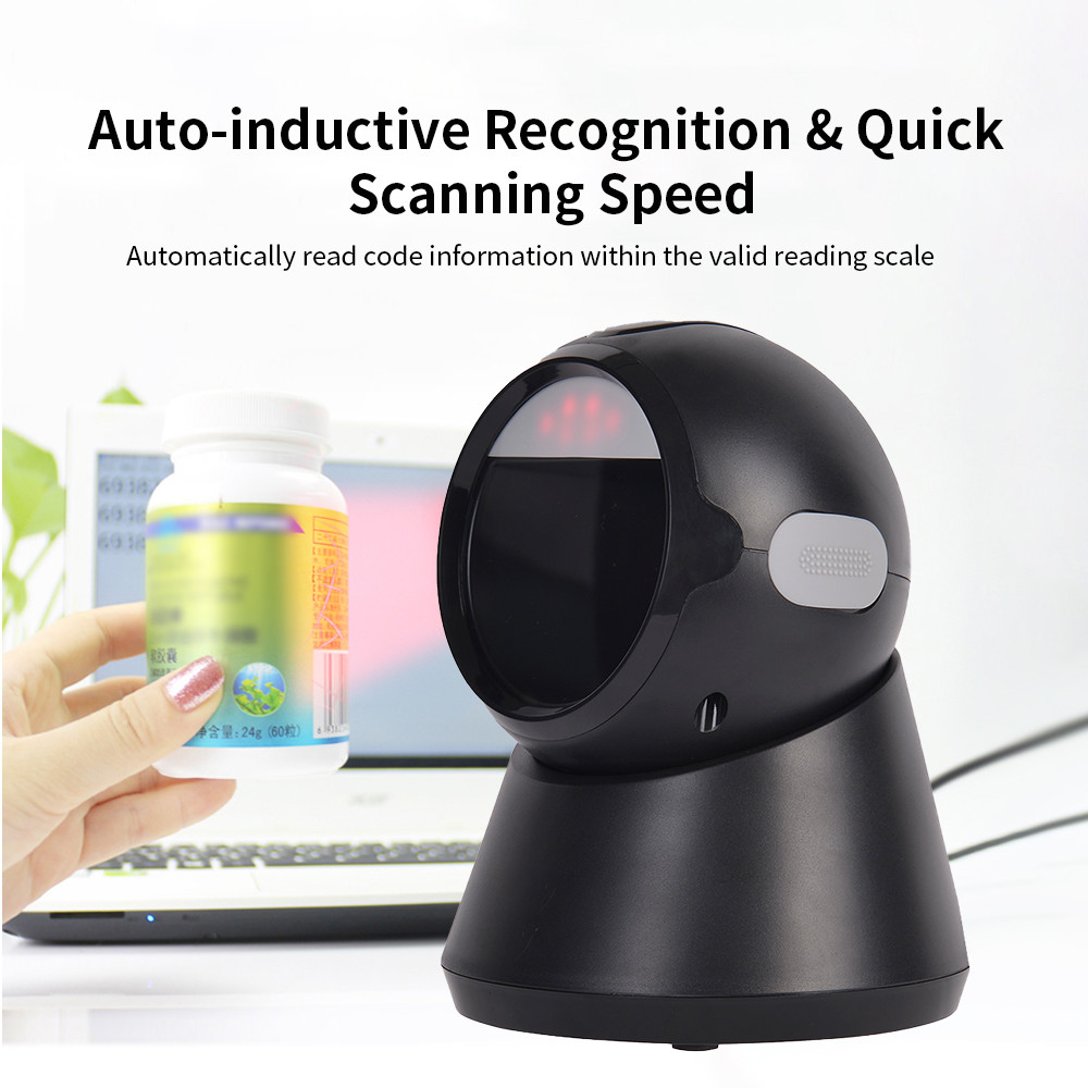 Desktop CMOS Barcode Scanner Automatic Omni Directional 2200 Times/S YHD-9100D