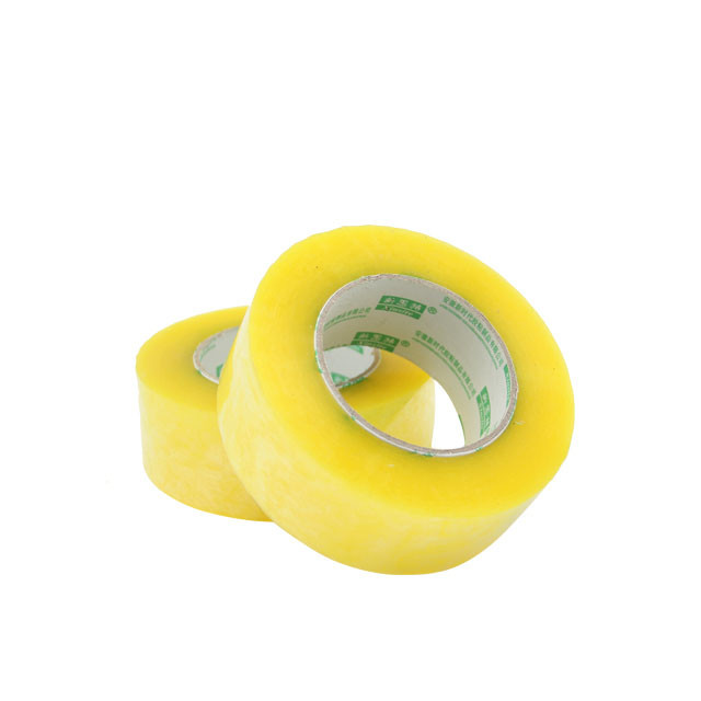 48mm Width Transparent Yellow Bopp Packing Tape Carton Sealing Film Making Tape Durable