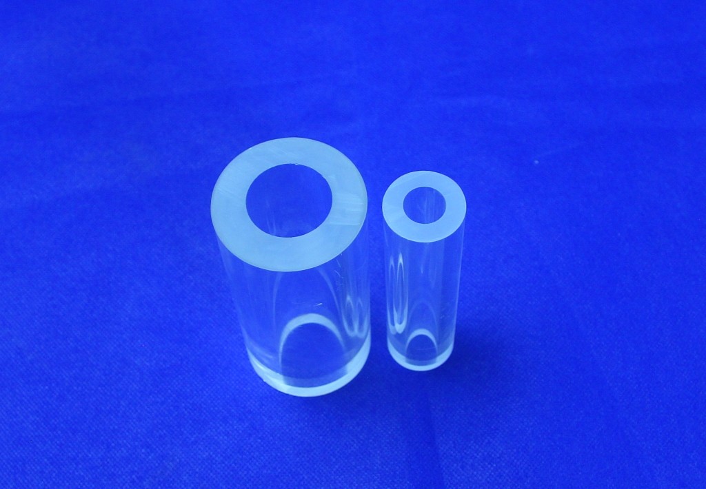 Transparent Heating Quartz Glass Tube High Transmittance Polished