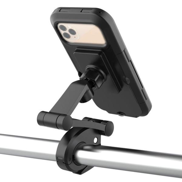 360 Rotation Waterproof Bike Phone Holder Case Handlebar Mobile Phone Stand