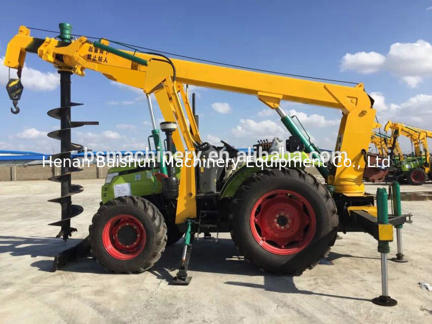 Customer design cement pole erection machine pole drilling machine