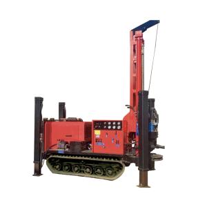 China Pneumatic Water Well Drill Rig Crawler Mounted For 180m Drilling wholesale