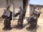 stainless steel sculpture with bronze colour