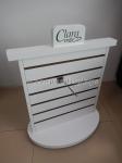 Wood Slatwall Display Stands Custom Design Counter Top Slatwall Fixture