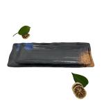 Black Melamine Restaurant Plates Dinnerware Melamine Rectangle Shape Plate