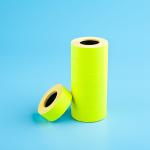 Supermarket Price Tag Sticker Roll Orange 21mm Blank Sticker Paper Roll