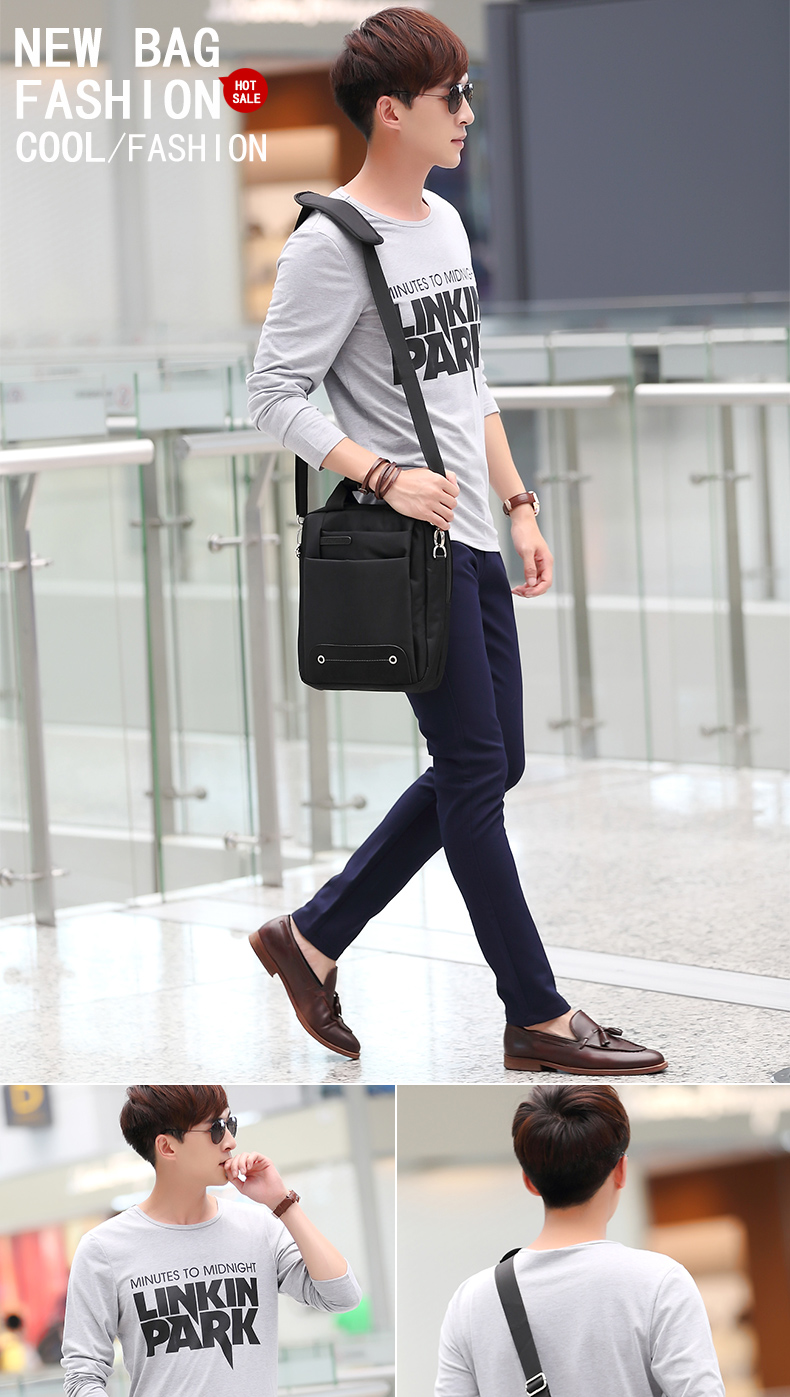 A4 Document Men'S Business Briefcase Bag Scratch Resistant 27cm Length