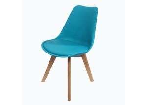 China Medieval Style Eames Dining Chair With Plastic Beech Legs wholesale
